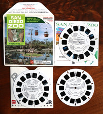 VIEW-MASTER SAN DIEGO ZOO GAF PACKET NO. 2, A197 3 REEL SET