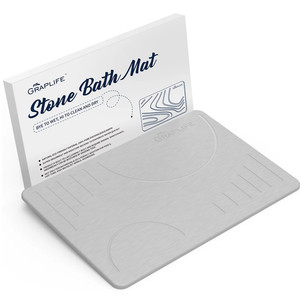 Graplife ZRDDDYYZX02 Diatomaceous Earth Bath Mat with Anti Slip Pad,Bath Mat