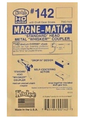 742 Kadee® O Scale Type E Medium Overset Metal Couplers With Plastic Gearboxes (2 Pair)- (with - Foto 13