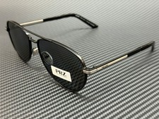 PRADA PR A54S 1BO5Z1 Black Grey Polarized Men's 60 mm Sunglasses