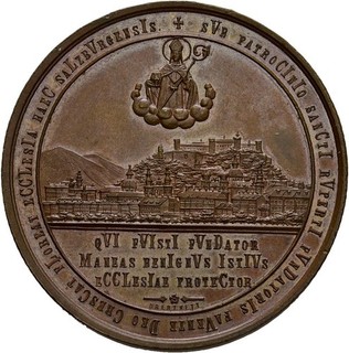 Künker: Österreich Br Medaille 1882 Drentwett 1300 jähriges Stiftsjubiläum