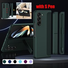 For Samsung Galaxy Z Fold 7 6 5 Fold 4 Rugged Bracket Stand Holder Case w/ S Pen