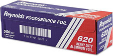 Wrap 620 Heavy Duty Aluminum Foil Roll, 12" X 500 Ft, Silver