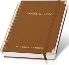 ZICOTO Aesthetic Daily Planner And Notebook With Hourly Schedule - Aesthetic Spi