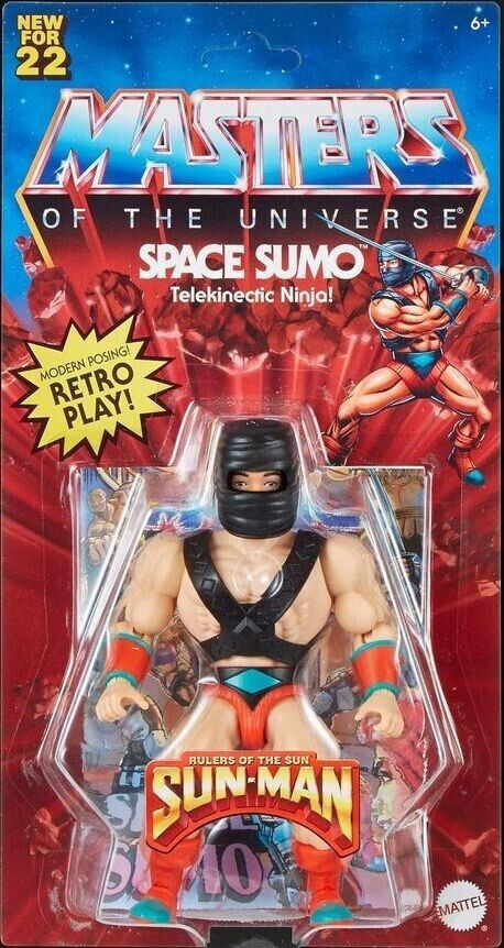 Mattel Creations 2022 MOTU Origins SPACE SUMO Sun Man Action