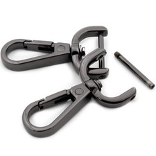 4pcs Detachable Swivel Hooks Gunmetal Snap Clasp for DIY Bag Projects