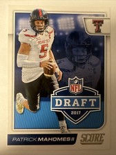 Patrick Mahomes II 2017 Score NFL DRAFT SHIELD Rookie Card #2 (5802) excellent