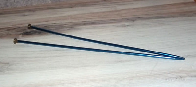 Boye Size #9 Blue Anodized Aluminum Knitting Needles 14'' Long B59