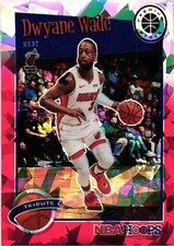 2019-20 Hoops Premium Stock Red Cracked Ice Prizm Panini Prizm Dwyane Wade #287