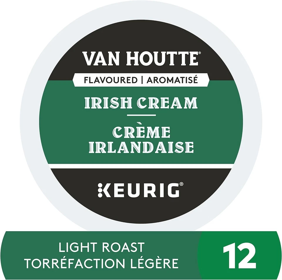 Café crema irlandés Van Houtte 24 a 144 K tazas elige cualquier tamaño ENVÍO GRATUITO Foto 3 de 3