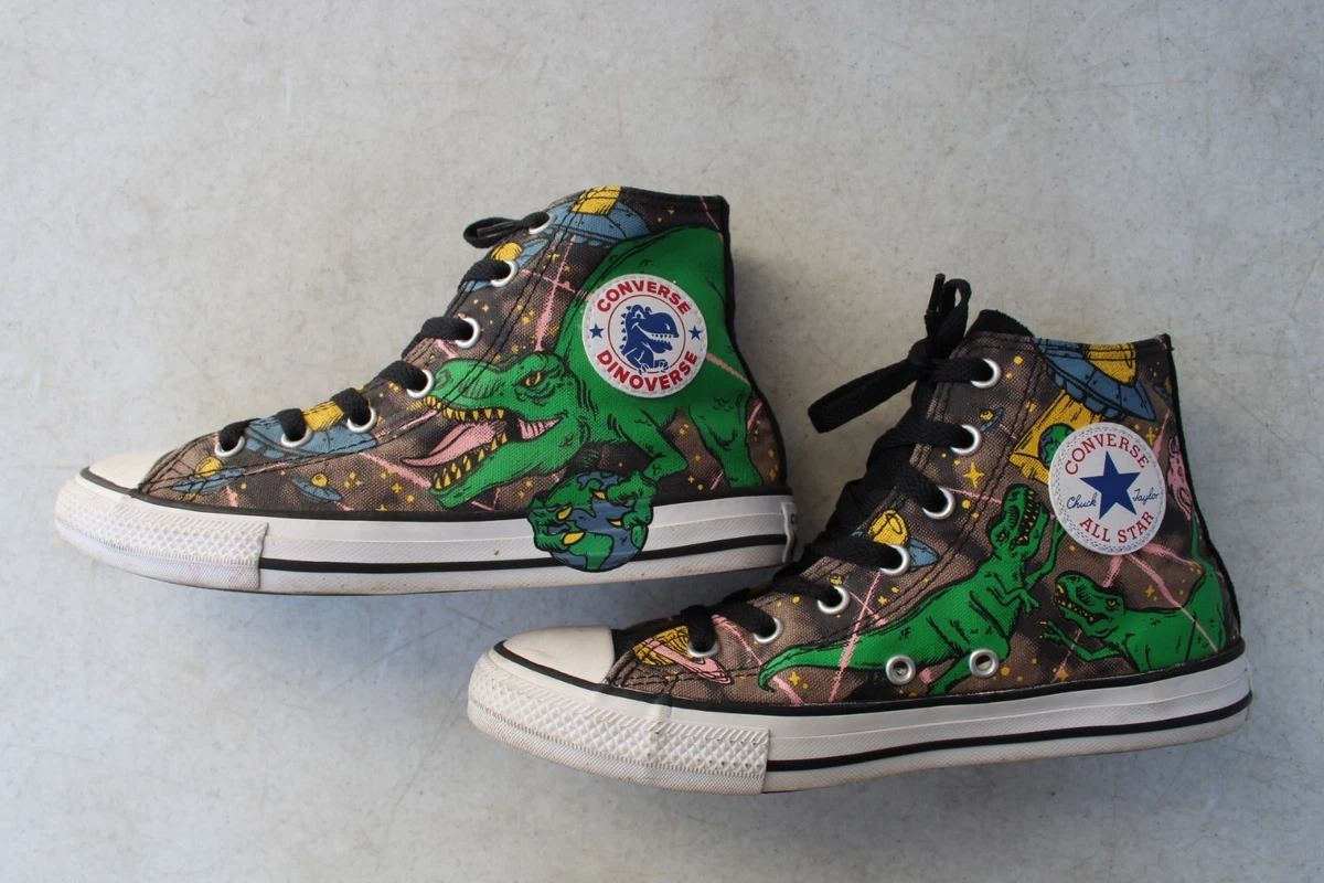 Chuck taylor shop dinosaur shoes