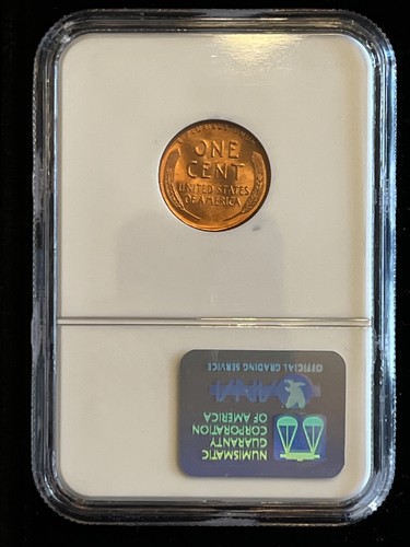 Rare 1949 D Lincoln Wheat Cent Certified NGC MS-66 Red Fiery Blazer Gem OH - 第 4/7 張圖片