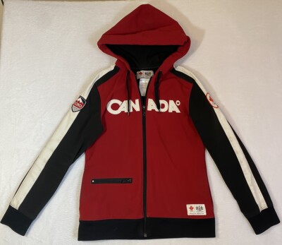 CANADA OLYMPIC TEAM 2010 VANCOUVER Track suit JACKET HUDSON'S BAY size M  Women