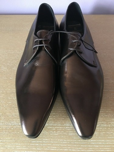 New HUGO Boss Metallic Leather Men's 