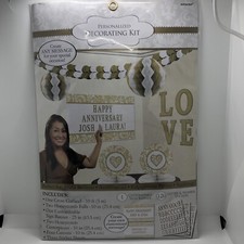 Party Decorations Banner Anniversary Graduation Birthday Bridal Wedding Gold