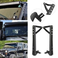 52 Led Light Bar Windshield Mounting Brackets For 2007-2018 Jeep Wrangler Jk 52 Led Light Bar Windshield Mounting Brackets For 2007-2018 Jeep Wrangler Jk
