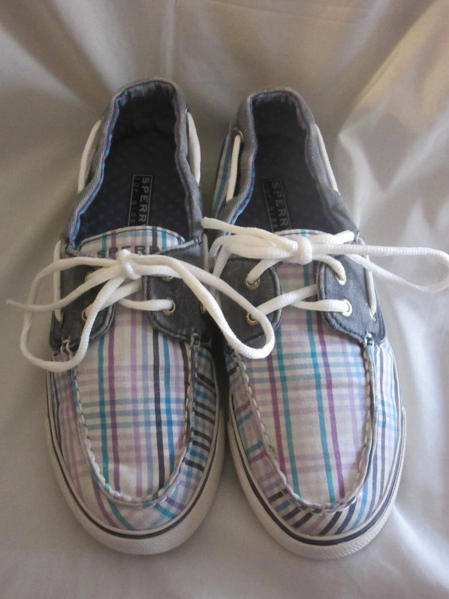 Plaid cheap boat shoes