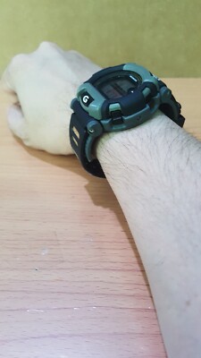 Vintage G-Shock Collectible DW-002 Honda Army Black Gray Japan