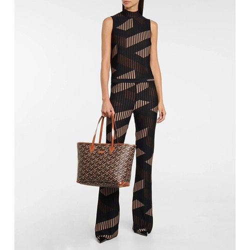 NEW $995 VERSACE RUNWAY Caramel LA GRECA Signature MEDIUM TOTE BAG w/ POUCH NWT - Picture 23 of 24