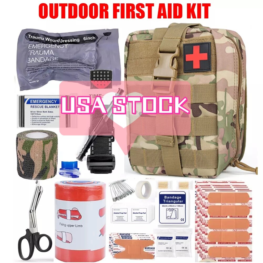S L1200 Portable first aid kit - emergency medical supplies for home, car, or travel