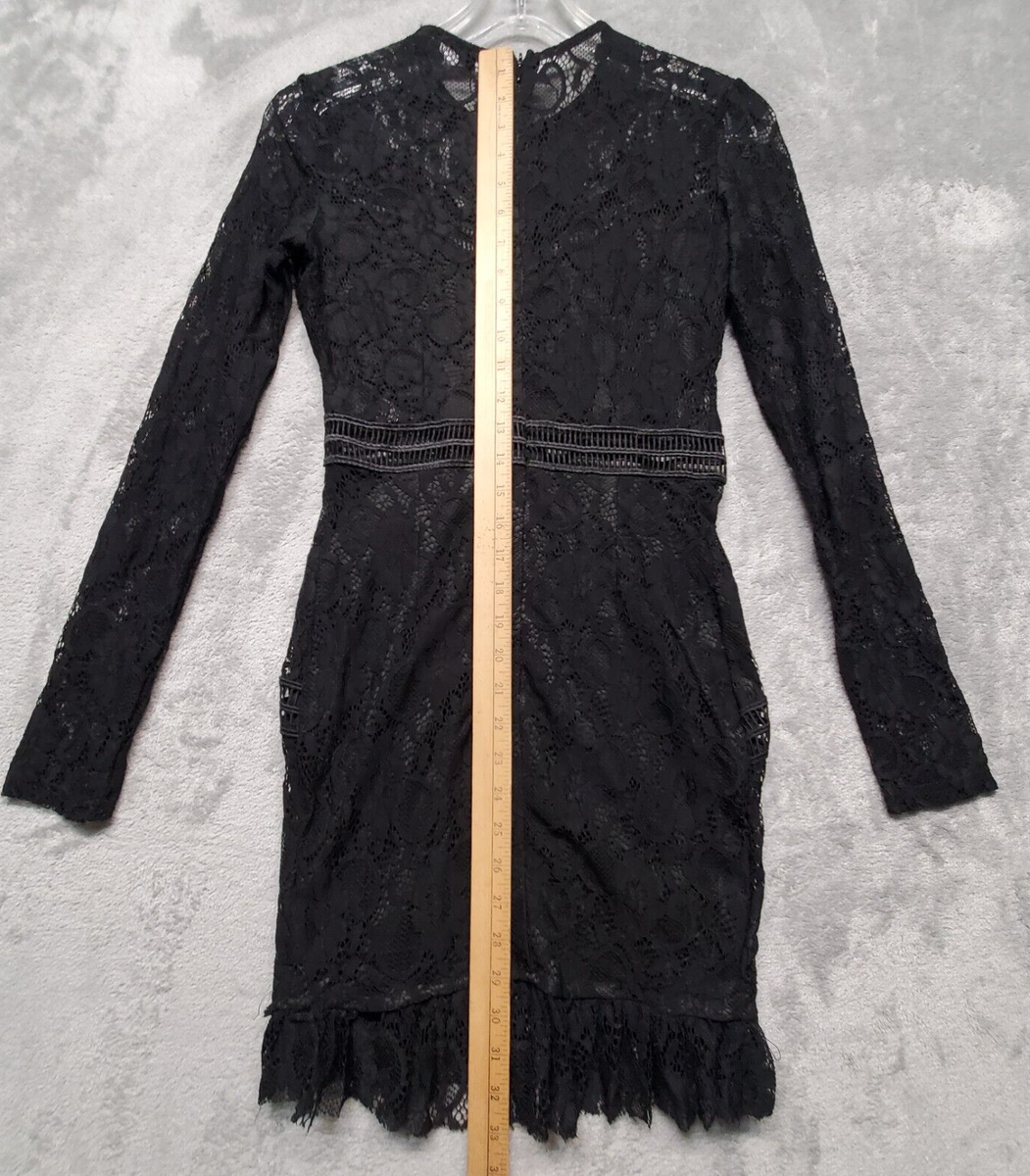 knee length dresses for ladies Black Lace Applique High Slit Criss Cross Back Mermaid Prom Dress Black / 00 main image 1