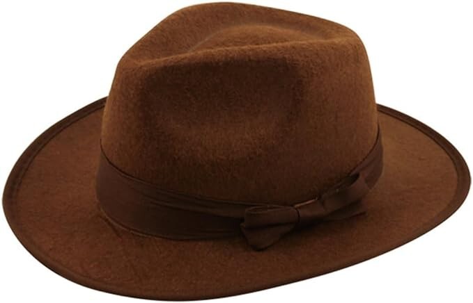 Mens Safari Indiana Jones Explorer Hat Fedora Jungle Hat Fancy Dress Costume - Foto 4