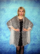 Gestrickter Ziegenflaum Schal Orenburger Schal Shawl Scarf Strick Stola Handmade