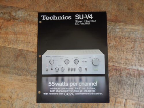 Original Technics SU-V4 Amplifier Dealer Brochure / Dealer Handout
