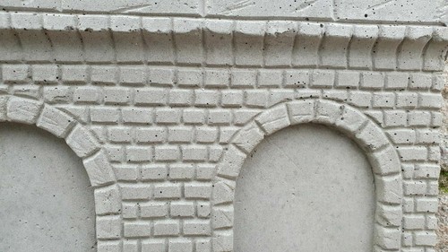 Beton Arkadenmauer Bogen Ziegel, Spur G, Gartenbahn (13009) - Bild 4 von 12