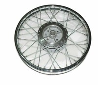 "Passt FüR Royal Enfield Hinterradfelge 19\" X 2.5 Stahl Verchromt Ecs"