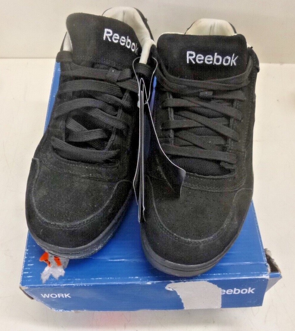 NEW RREEBOK Work Shoe: M, 1/2, Athletic Shoe Footwear, Men's, Black,  RB1910