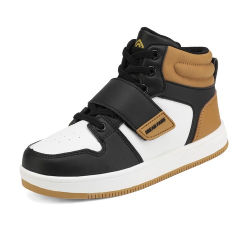 Kids Fashion High Top Sneakers Boys Girls School Basketball Shoes Athletic Shoes - Picture 15 of 20