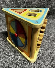 Hape Montessori Wooden Triangle Shape Sorter Activity Center Block Toy