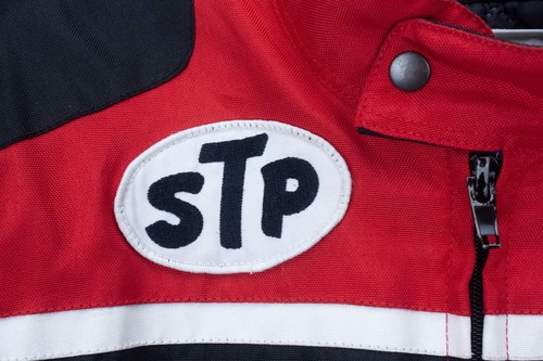 Street Culture STP Racing Jacket Mens Biker #7 Spider Red Size L MAX DURA Nylon - Picture 5 of 12