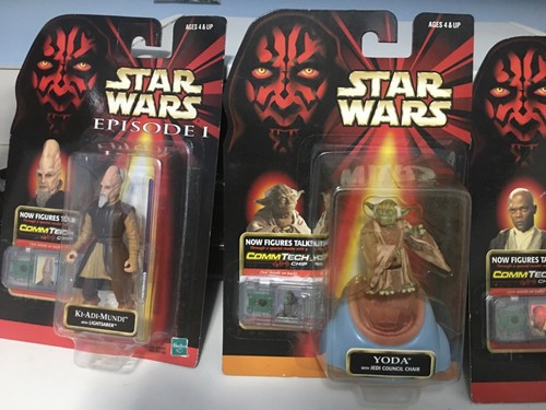 Star Wars The Phantom Menace Episode 1 Yoda Mace Windu and Jedi Council figures - Picture 3 of 7