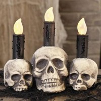 Plastic Skull Led Candle (25/6150) Plastic Skull Led Candle (25/6150)