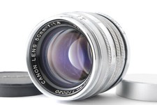  MINT Canon 50mm F1.8 MF Lens Leica L Screw Mount L39 LTM Silver From JAPAN