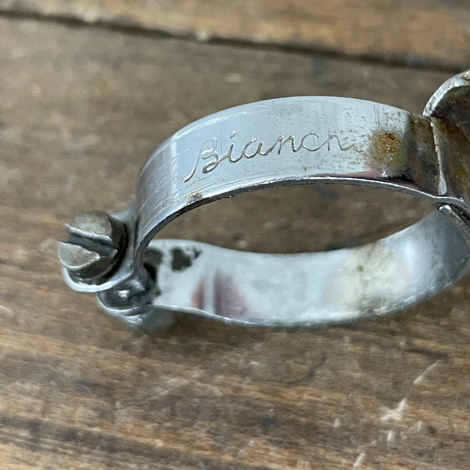 Abrazadera de paraguas bomba Bianchi vintage guía de montaje cromada 28,6 Italia Brev años 50 60 Foto 2 de 4