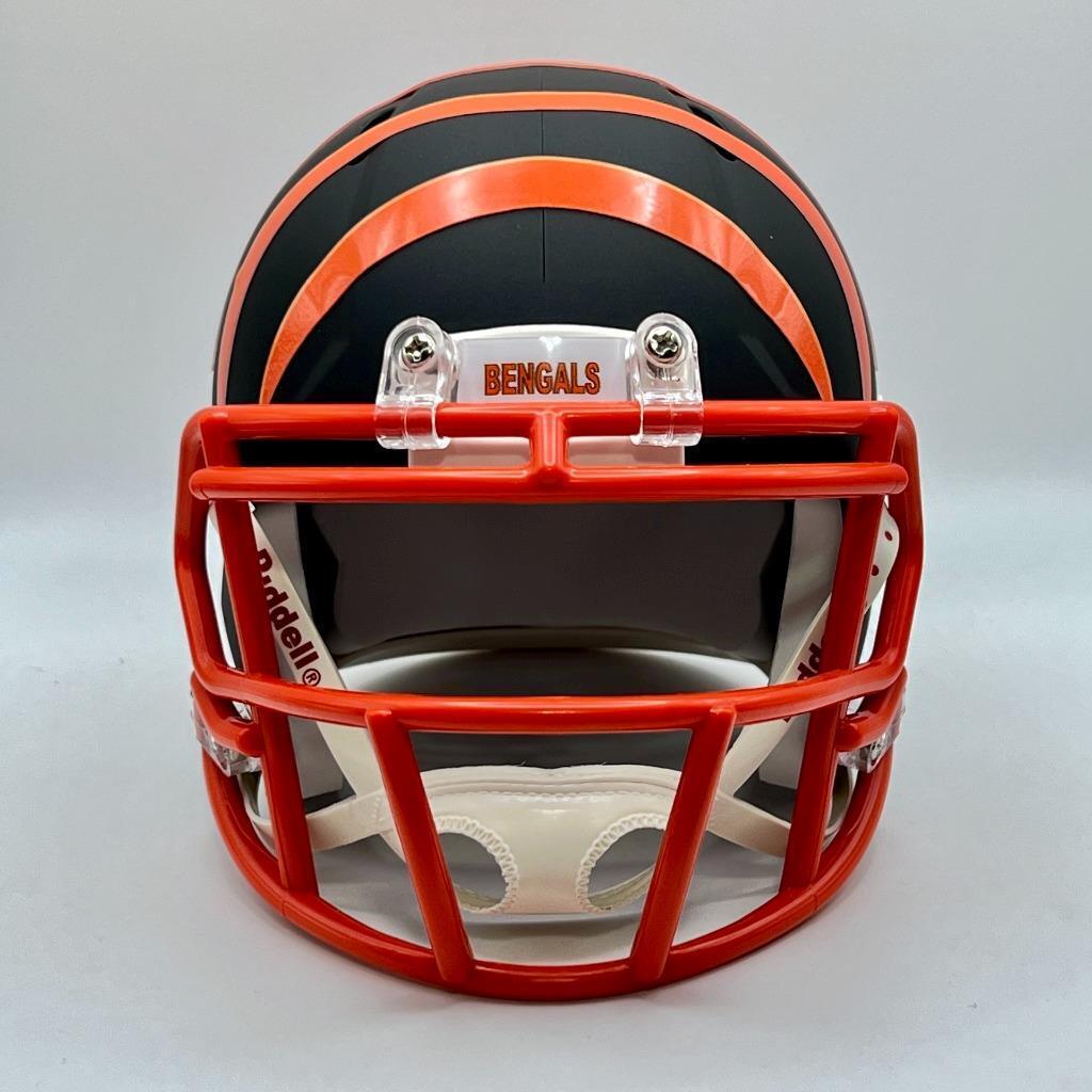 bengals helmet black with orange stripes
