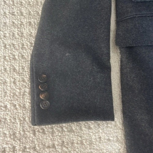 Etro Men’s Wool Trench Coat in Dark Grey Size IT 50 R - Picture 5 of 14
