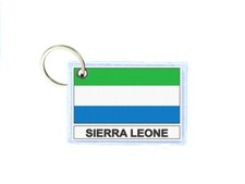 Double-Sided Keychain Flag WAL Sierra Leone