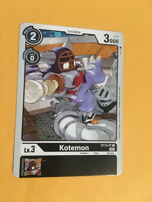 Kotemon ST13-07 C Digimon CCG | Starter Deck 13 RagnaLoardmon Near Mint
