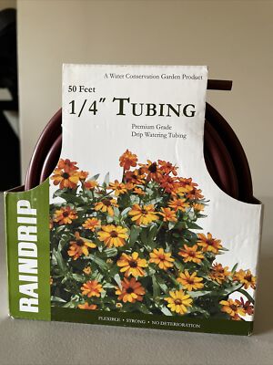 RAINDRIP R251D 1/4-Inch Tubing with 50-Feet Coil, Redwood for Year round Gardens