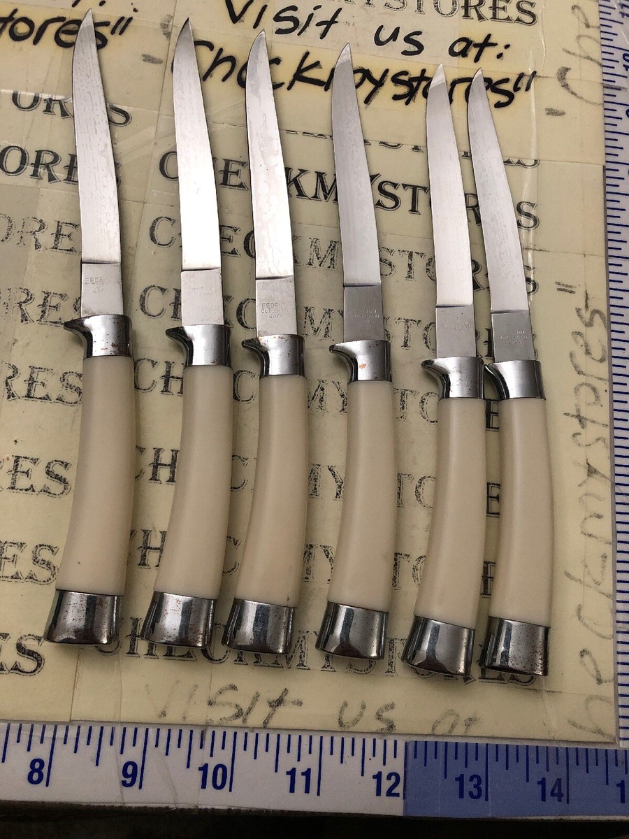 6 Vintage Federal Cutlery Steak Knives Set Made in Japan | eBay
