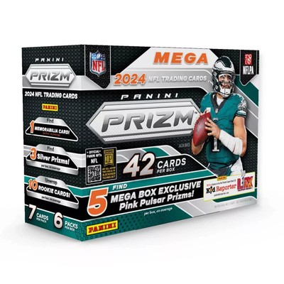 2024 NFL Prizm Football (42 Cards Per Mega Box) New Panini SEALED Fast Shipping 