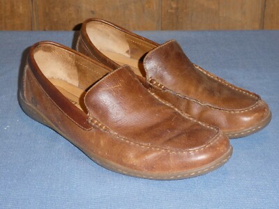 MENS BORN ALLEN SLIP ON LOAFER SHOES TOBACCO BROWN LEATHER  display picture 3