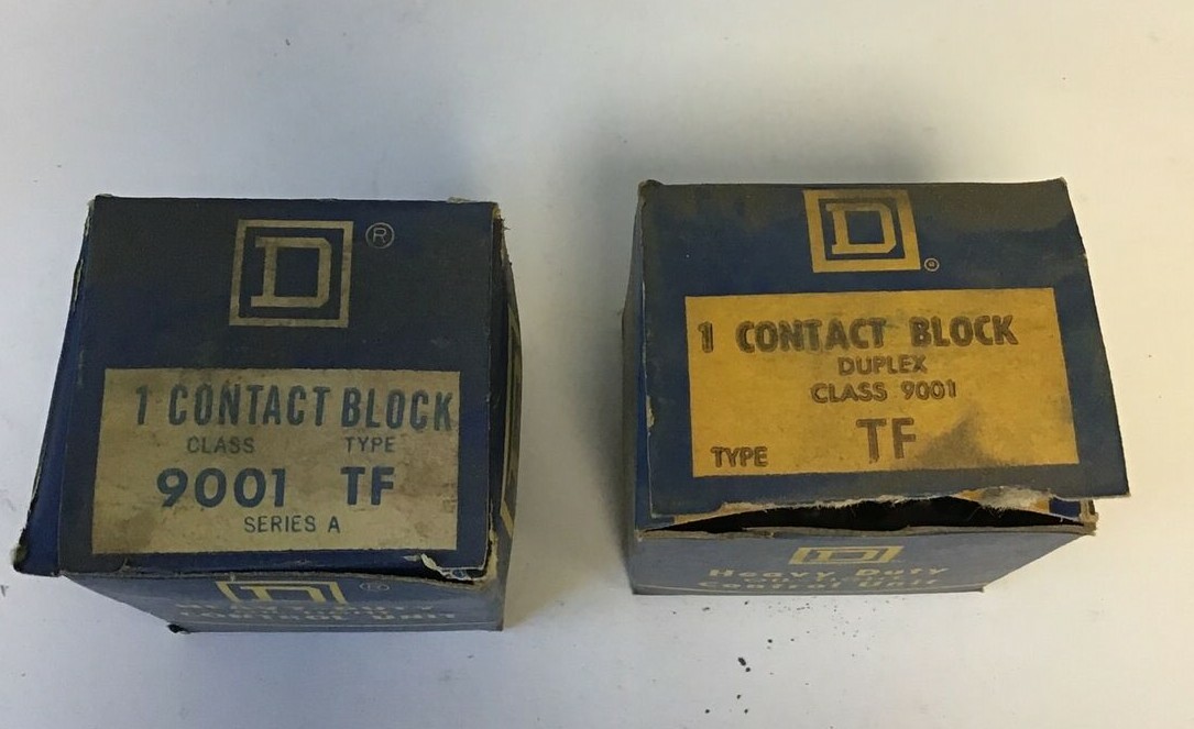 SQUARE D 9001 TF CONTACT BLOCK ***LOTOF2***