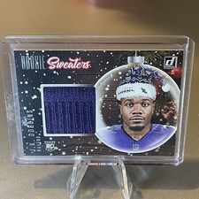 2020 PANINI DONRUSS J.K. DOBBINS ROOKIE SWEATERS CHRISTMAS RELIC RAVENS