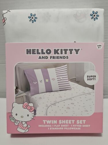 Hello Kitty & Friends ~ SUPER WEICH! Twin Sheet Set (3-teilig) - Bild 2 von 11
