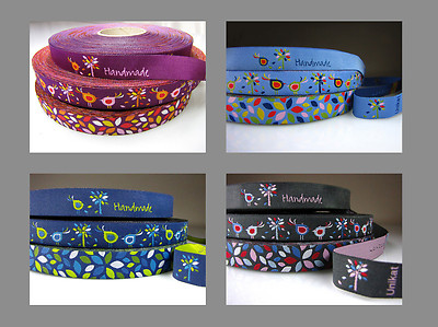 1m Webband Blaubeerstern: Blattwerk  handmade, Blattwerk, Blättertanz
